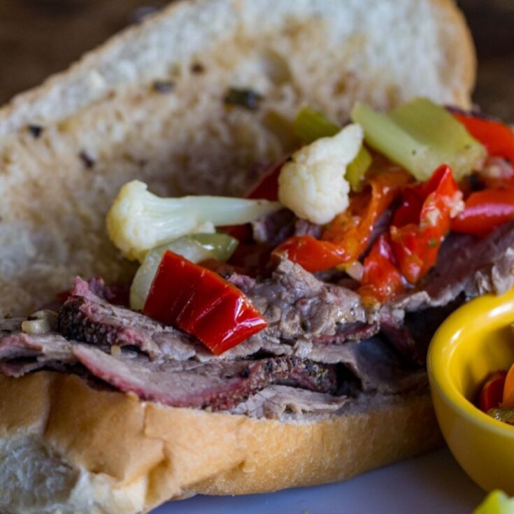 Grilled Italian Beef Sandwich