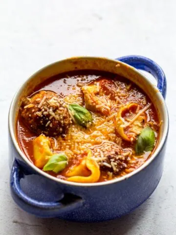 Tortellini and Meatball Soup