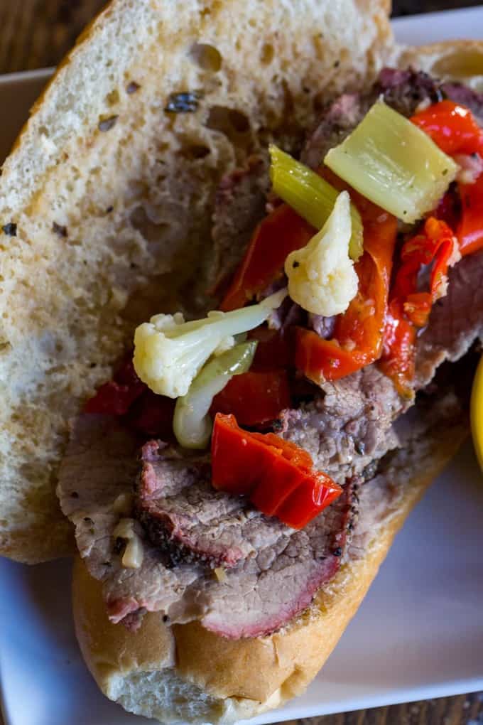 Traeger Italian Beef Sandwiches