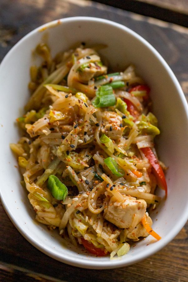 Chicken and Rice Noodles Easy dinner recipe from Or Whatever You Do!
