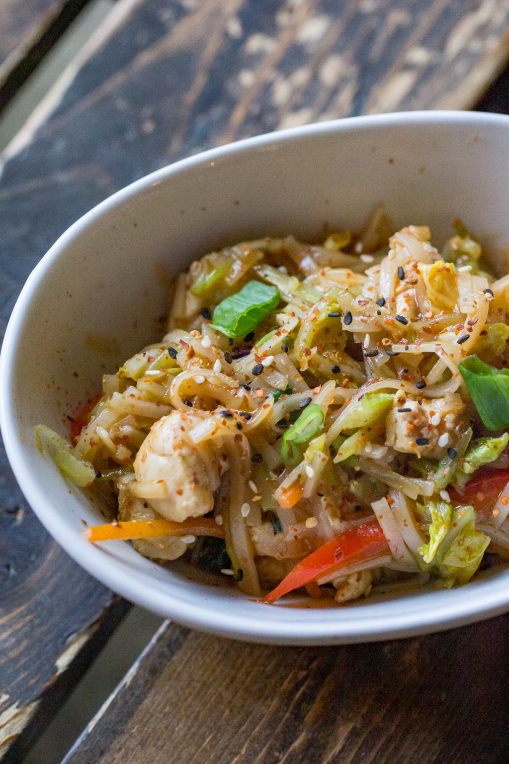 Chicken and Rice Noodles Easy dinner recipe from Or Whatever You Do!