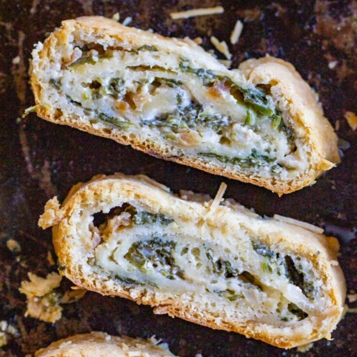 Spinach Dip Pinwheels