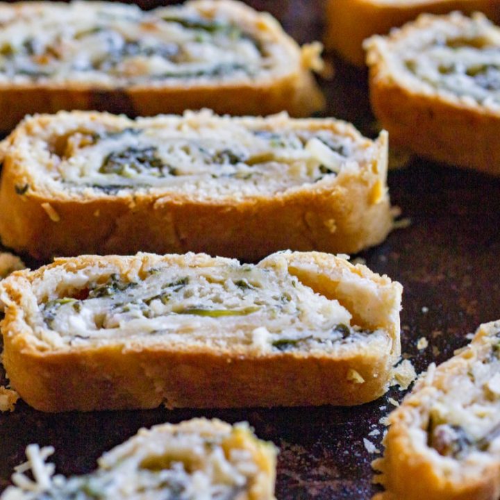 Spinach Dip Pinwheels