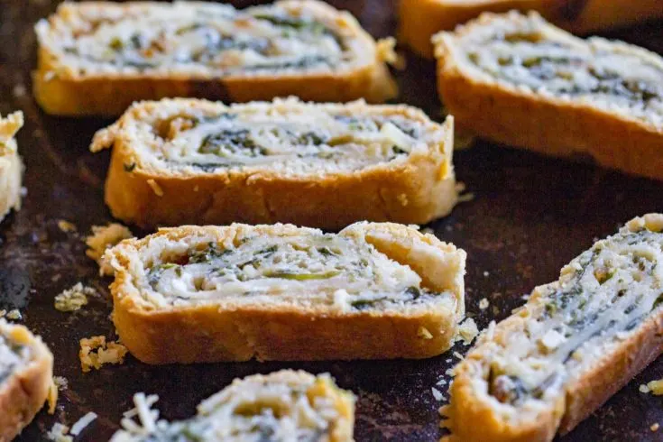 Spinach Dip Pinwheels