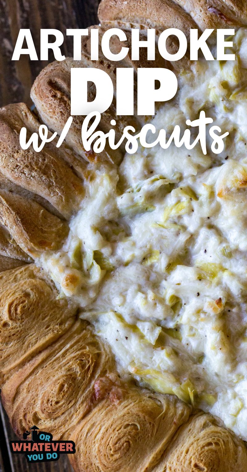 Artichoke Dip with Biscuits