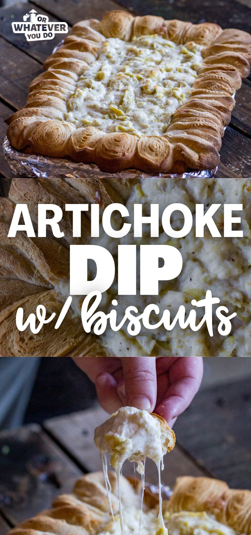 Artichoke Dip with Biscuits