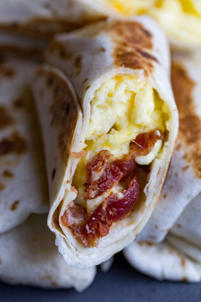 Bacon and Egg Breakfast Wrap