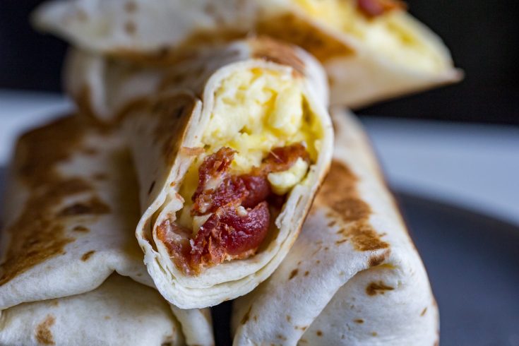 Bacon and Egg Breakfast Wrap