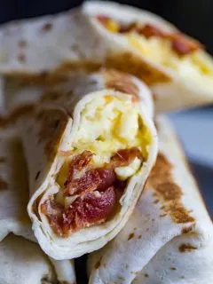 Bacon and Egg Breakfast Wrap