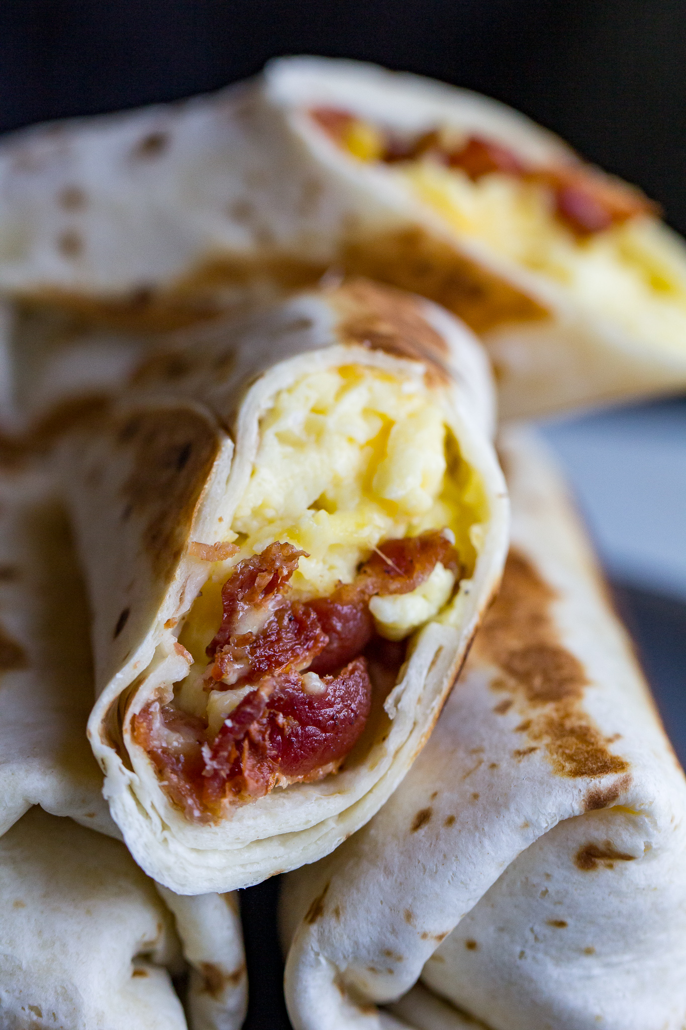 Tortilla Egg Roll Breakfast Wraps