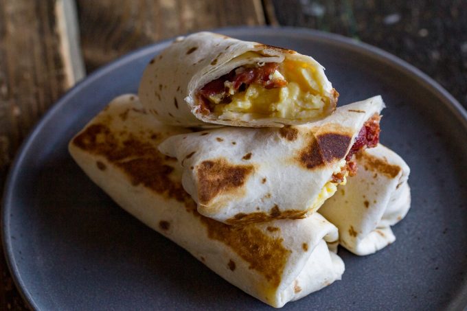 Bacon and Egg Breakfast Wrap