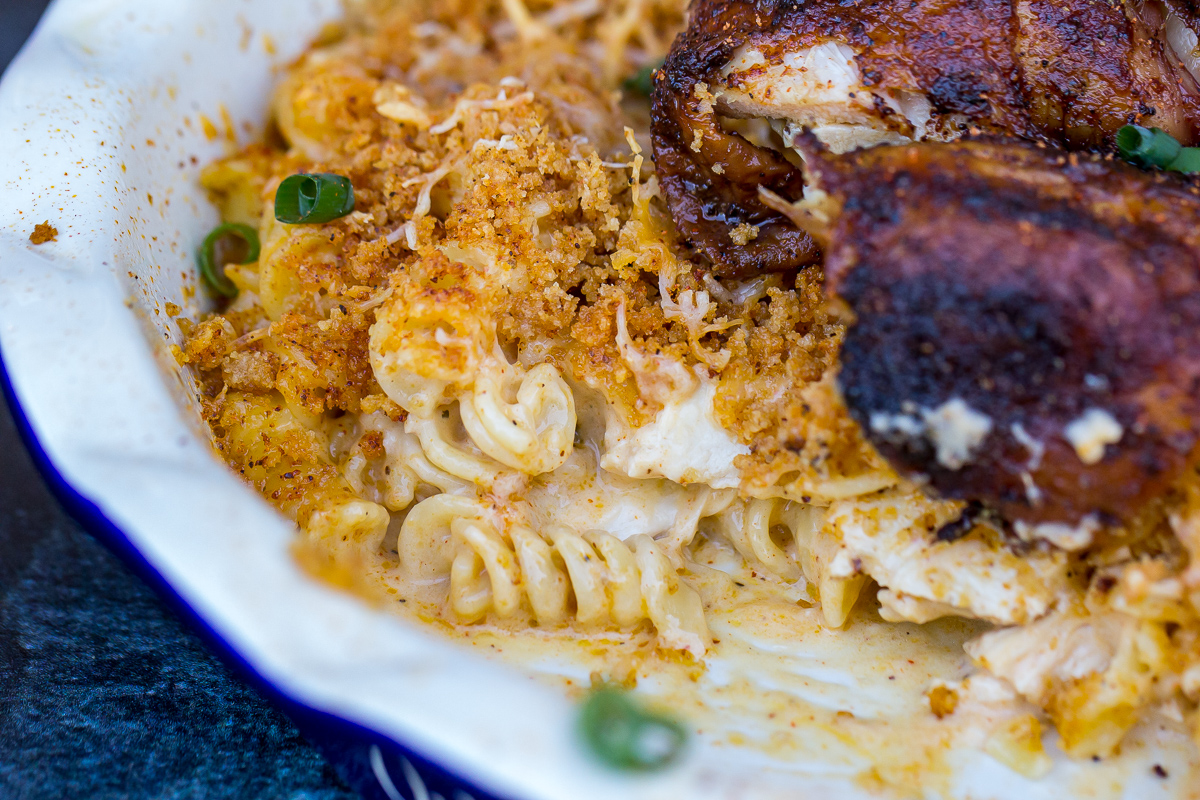 bbq chicken mac and cheese noodles