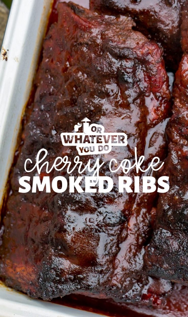 Cherry Coke Ribs with text over the photo