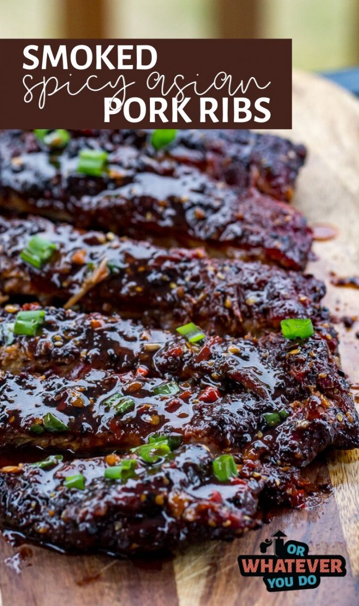 Smoked Spicy Asian Pork Ribs