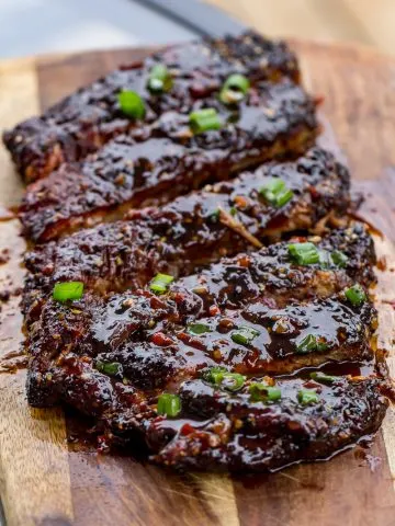 Smoked Spicy Asian Pork Ribs