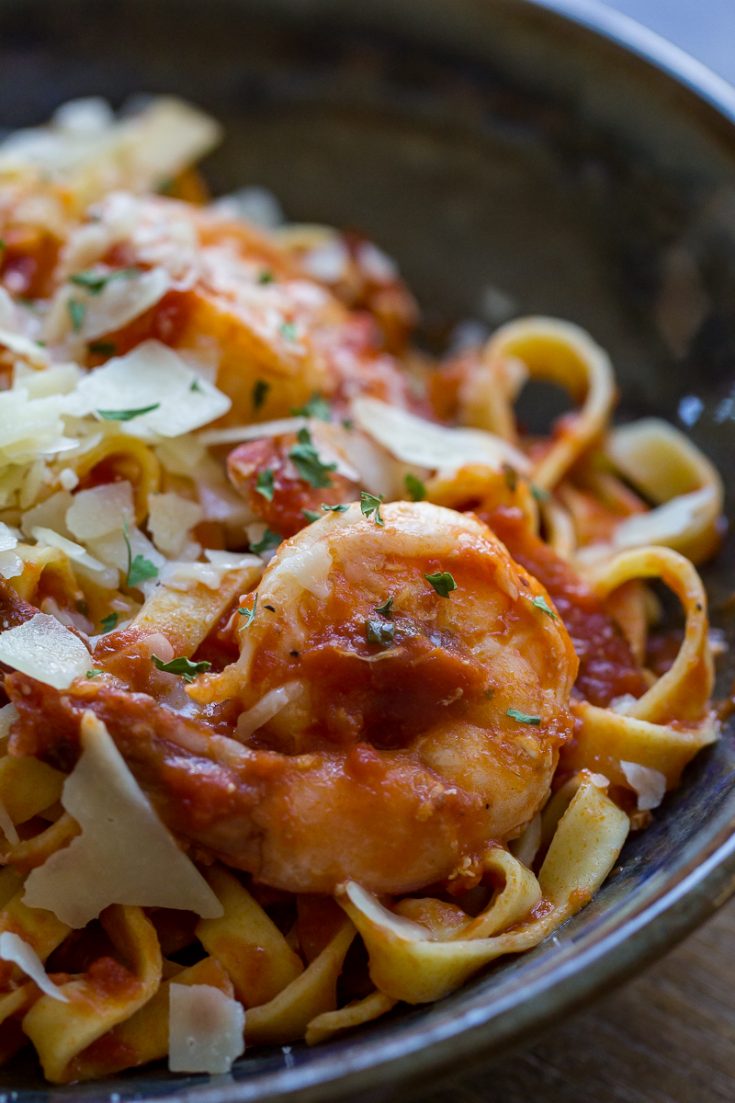 Spicy Shrimp Marinara Recipe Easy Pasta Recipe from OWYD