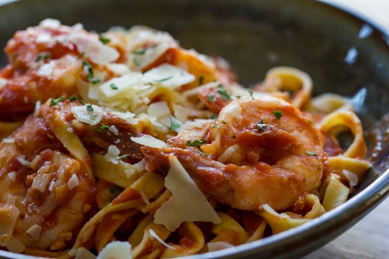 Spicy Shrimp Marinara Recipe Easy Pasta Recipe from OWYD