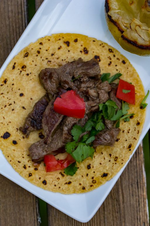 Blackstone Steak Tacos Easy Street Tacos on the griddle