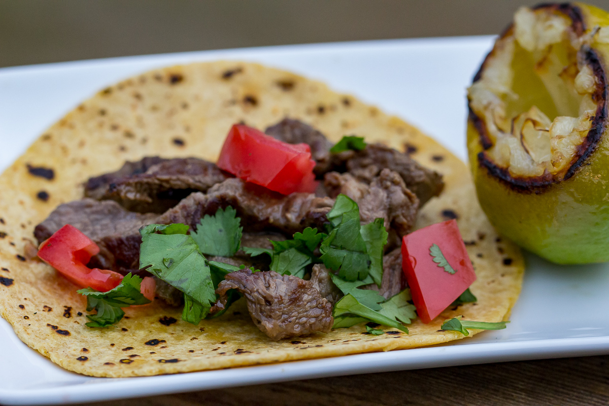 Blackstone Steak Tacos Easy Street Tacos on the griddle