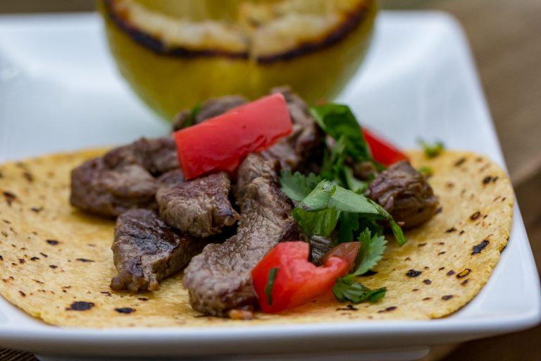 Blackstone Steak Tacos Easy Street Tacos on the griddle