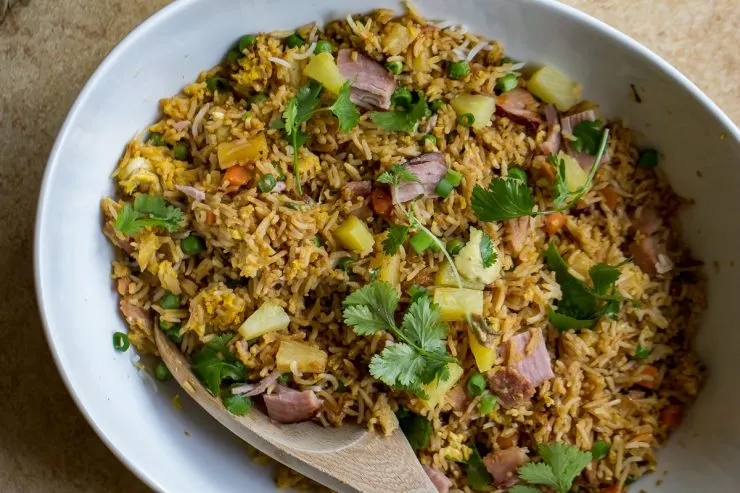 Blackstone Ham & Pineapple Fried Rice