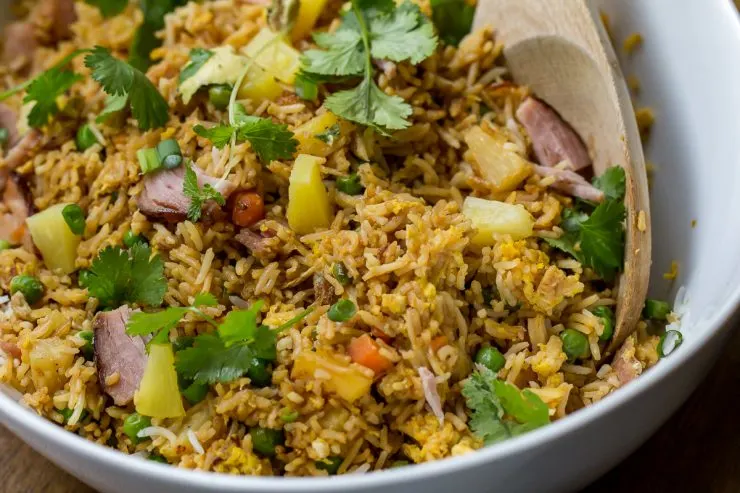 Blackstone Ham & Pineapple Fried Rice