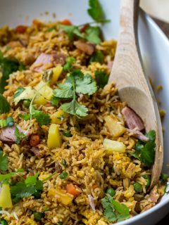 Blackstone Ham & Pineapple Fried Rice