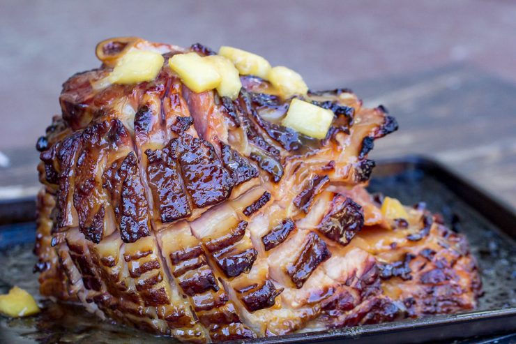 Pineapple-Glazed Smoked Ham
