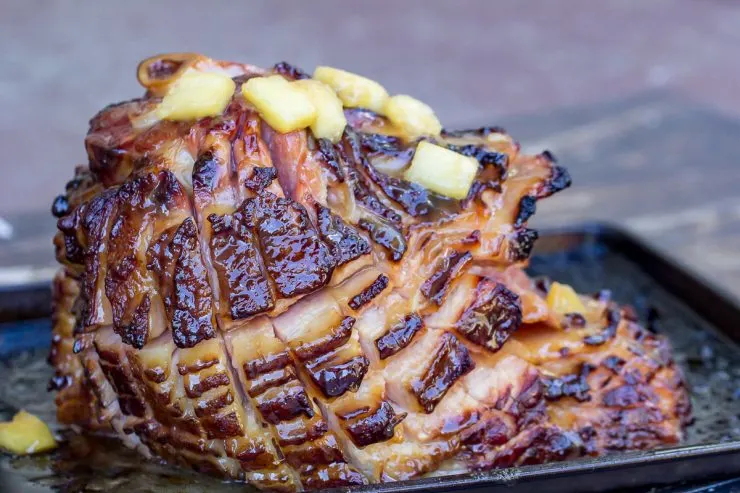 Pineapple-Glazed Smoked Ham