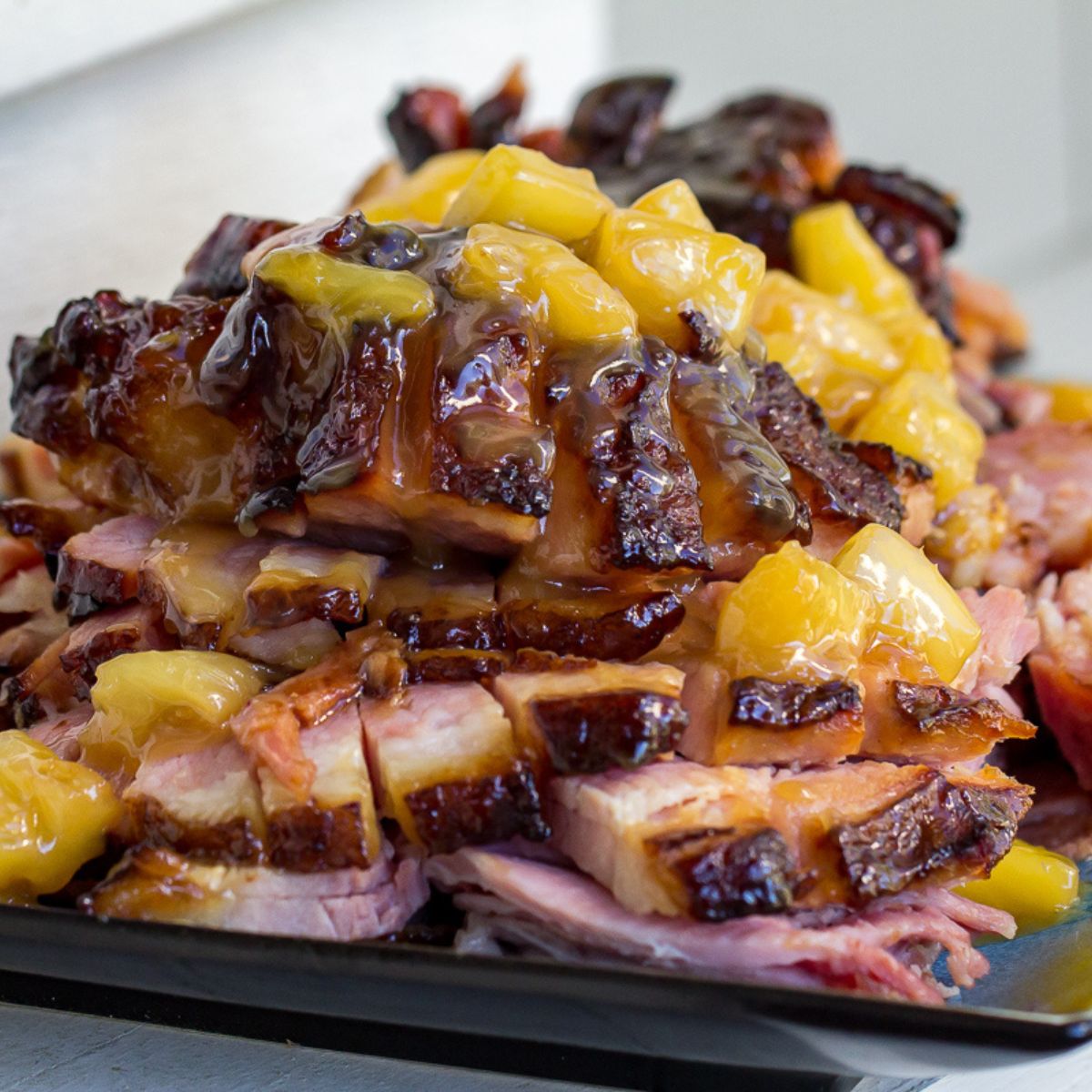 Pineapple-Glazed Smoked Ham