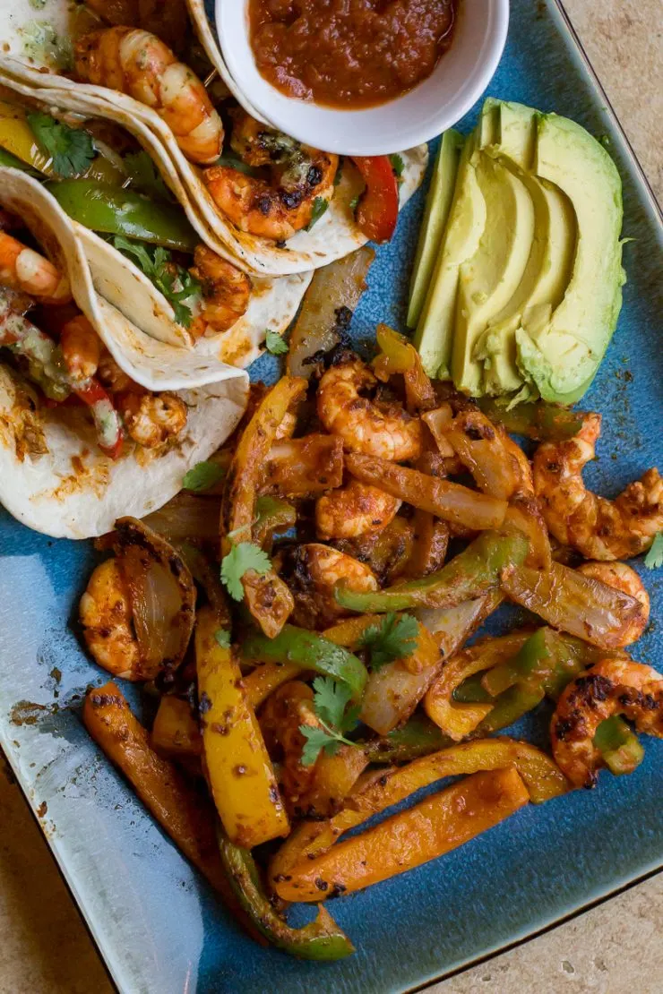 Blackstone Shrimp Fajitas