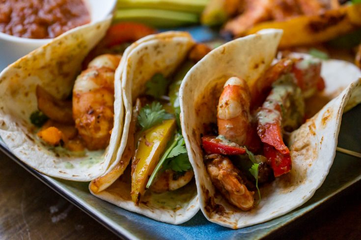 Blackstone Shrimp Fajitas