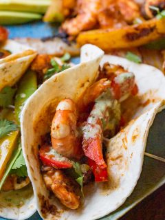 Blackstone Shrimp Fajitas