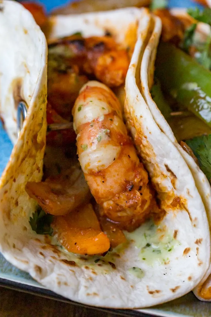 Blackstone Shrimp Fajitas