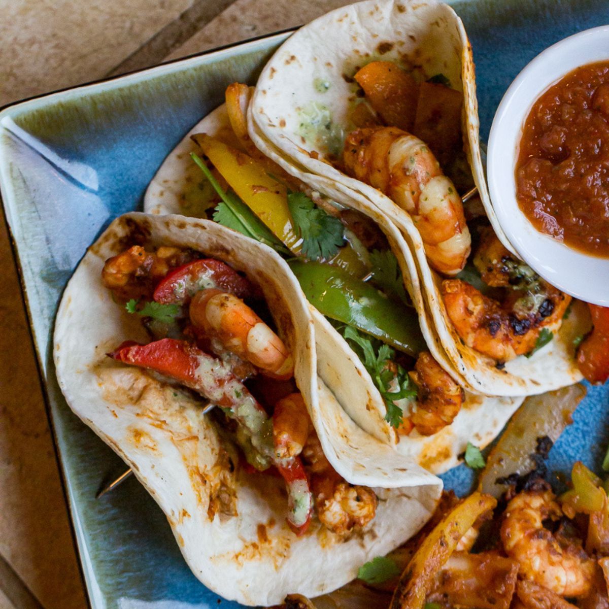 Blackstone Shrimp Fajitas