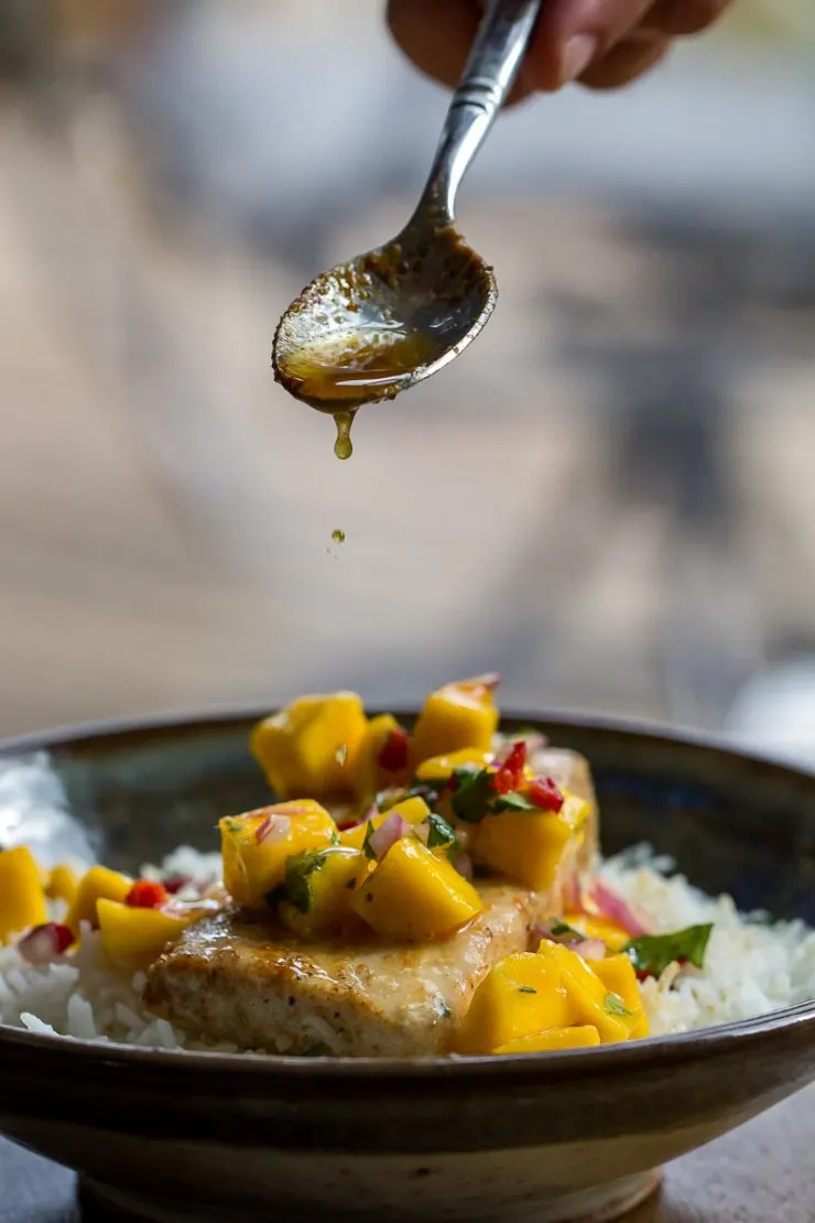 Cobia with Mango Salsa