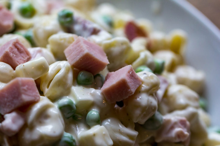 Ham and Pea Pasta Salad