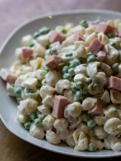 Ham and Pea Pasta Salad