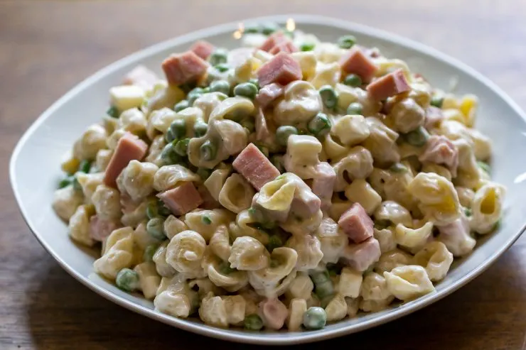 Ham and Pea Pasta Salad-13