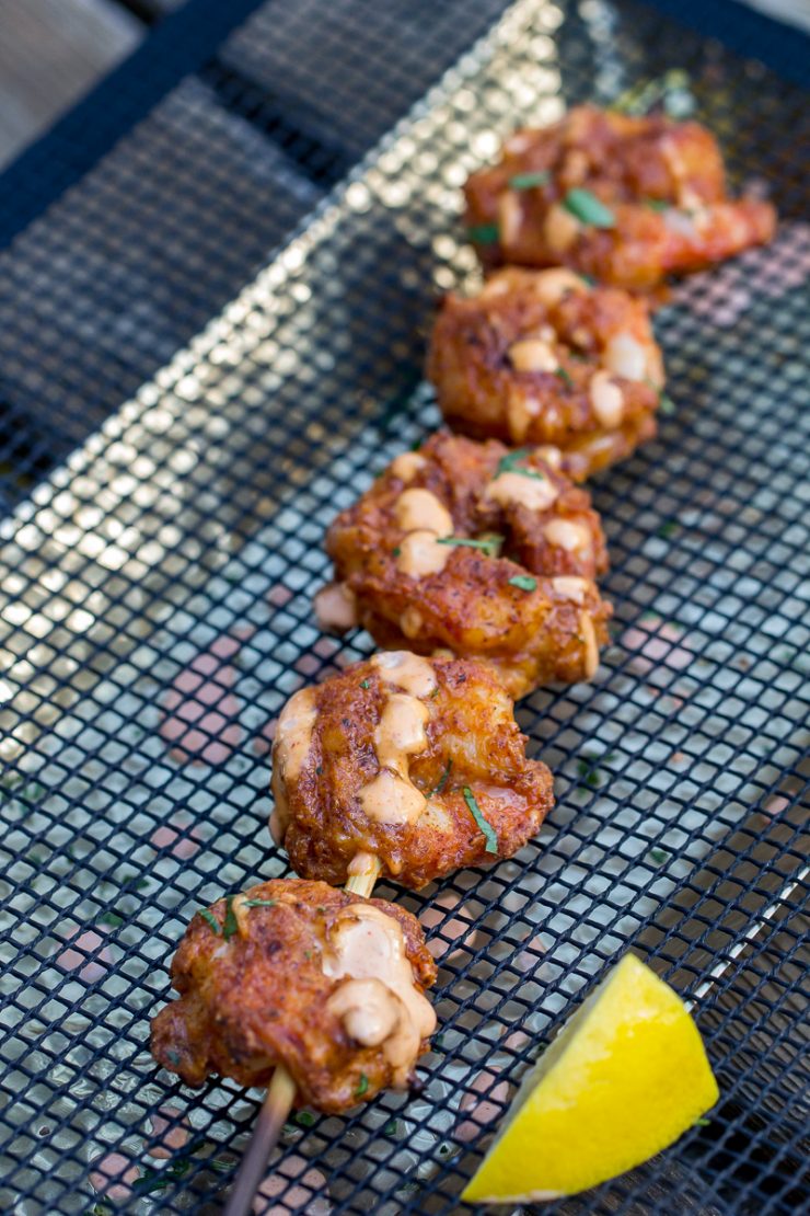 Traeger Fried Shrimp