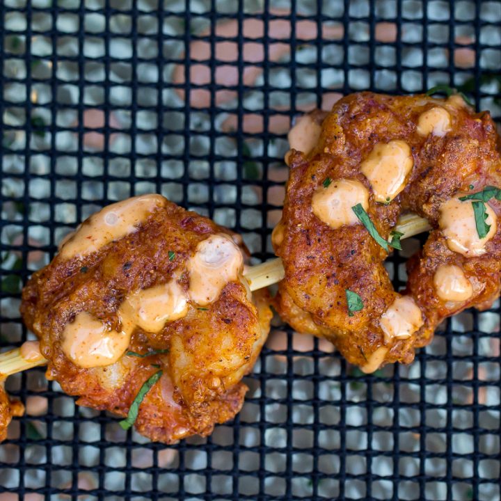 Traeger Fried Shrimp