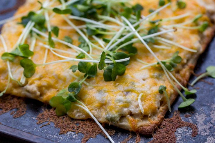 Traeger Tuna Melt Flatbreads