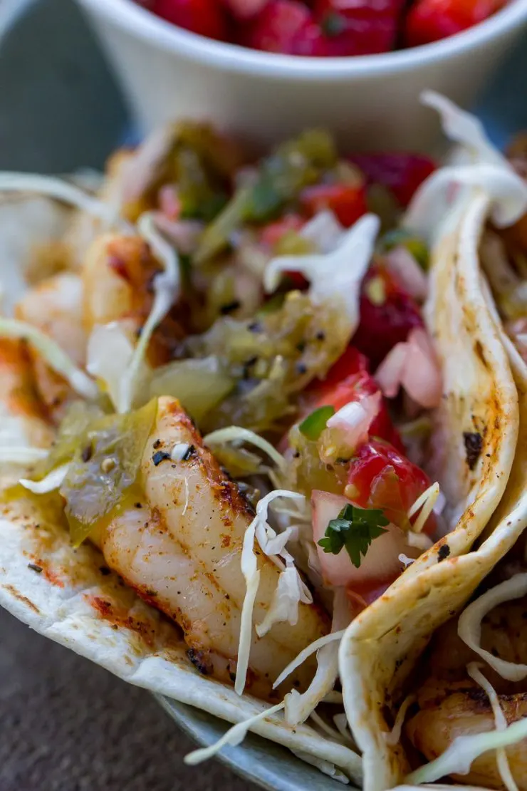 Blackstone Blackened Shrimp Tacos