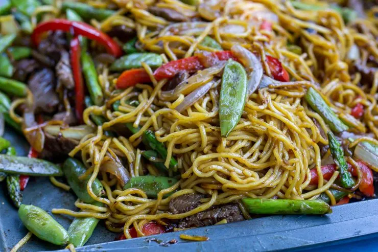 Blackstone Steak Yakisoba