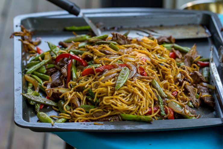 Blackstone Steak Yakisoba