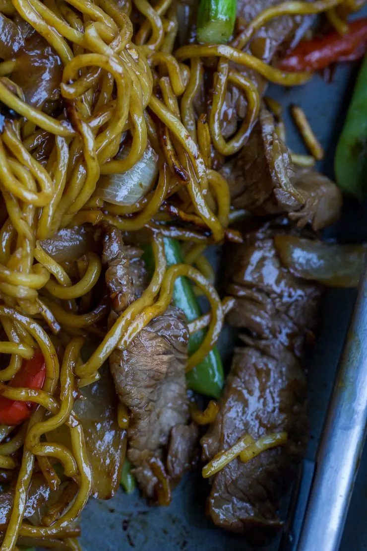 Blackstone Steak Yakisoba