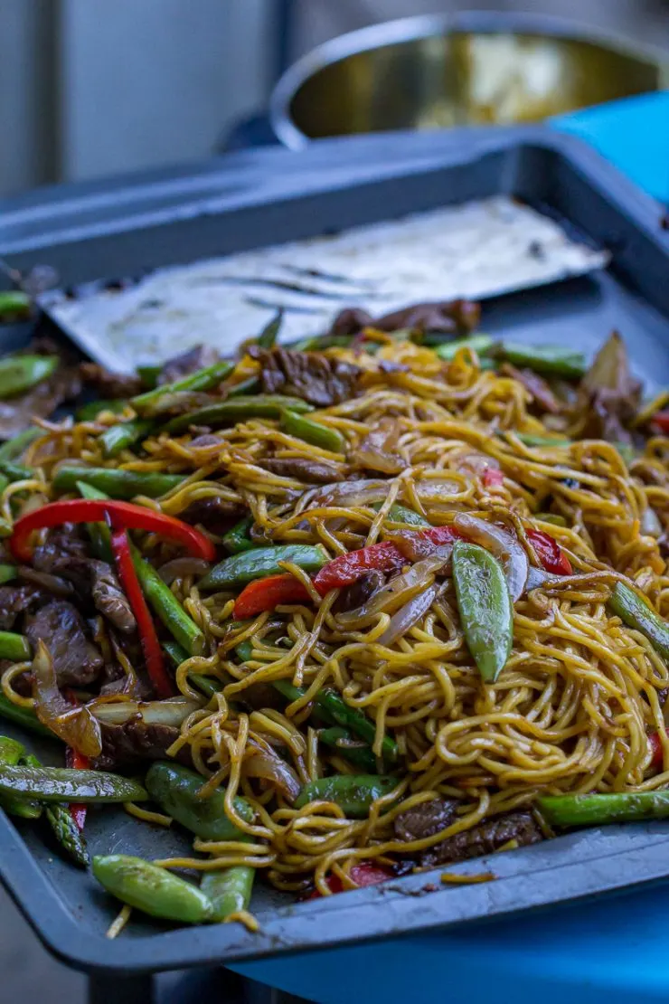 Blackstone Steak Yakisoba