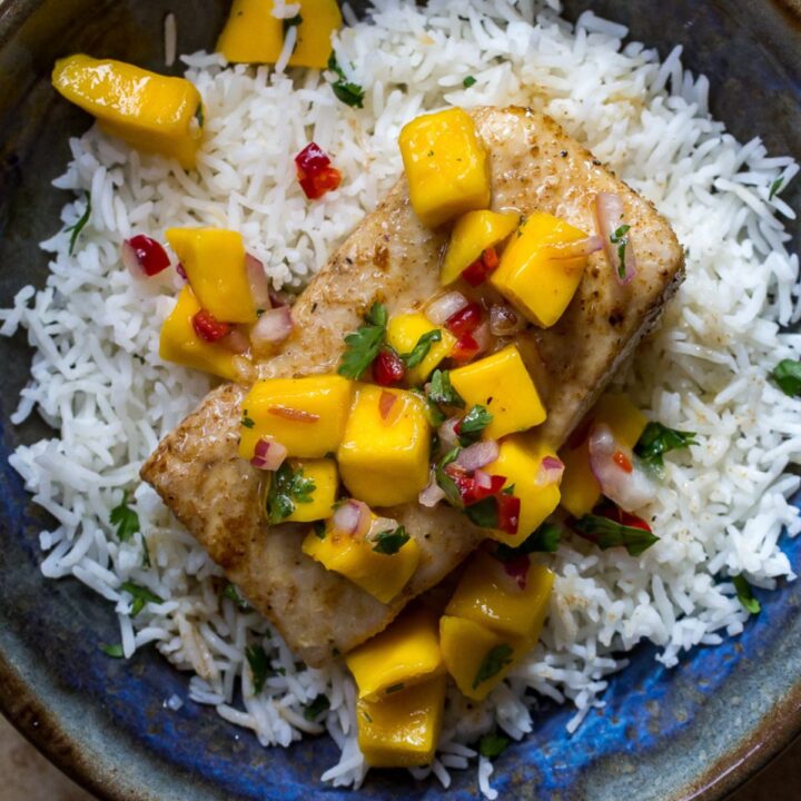 Cobia with Mango Salsa