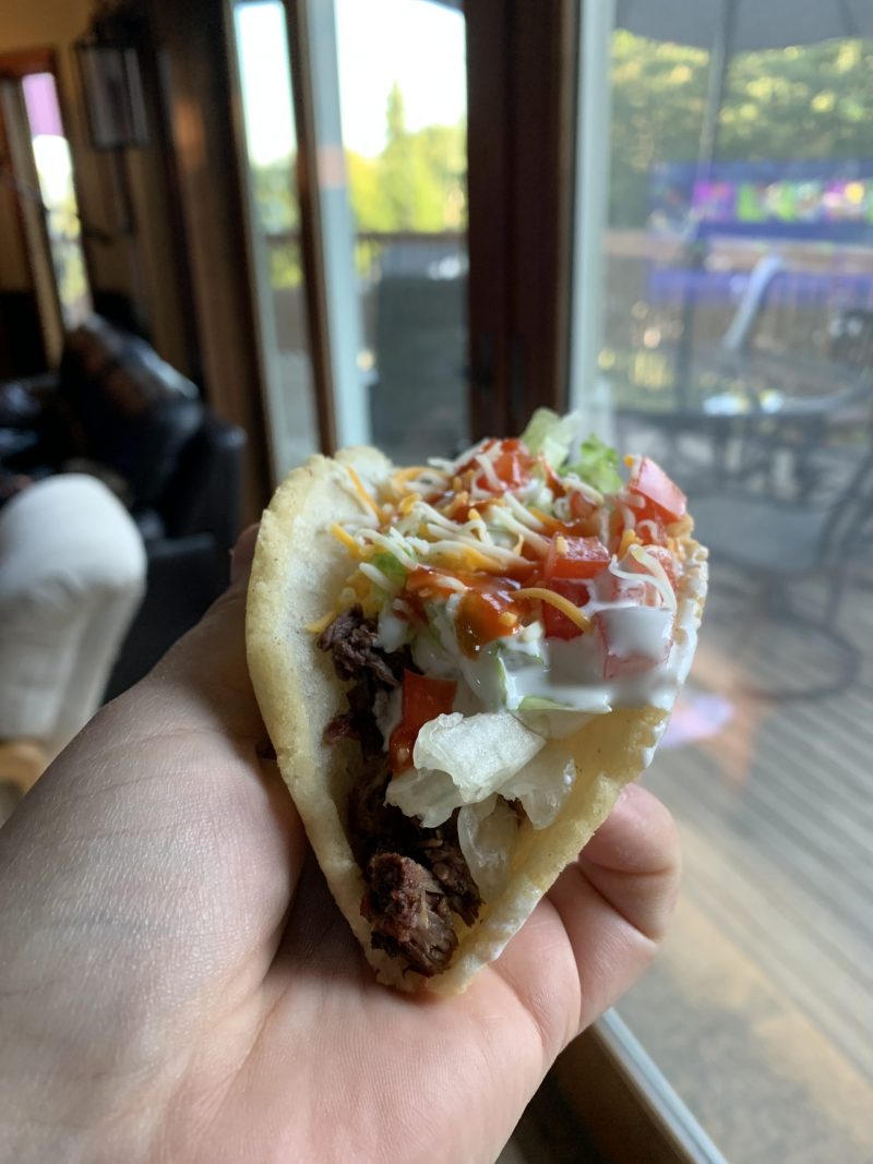 Tequila Lime Smoked Shredded Beef Puffy Tacos Or Whatever You Do