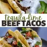 Tequila Lime Smoked Shredded Beef Tacos